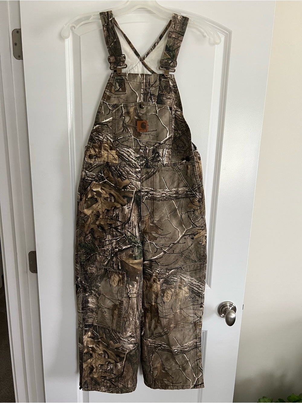Carhartt Realtree Camo Insulated Bib Overalls Boys 10